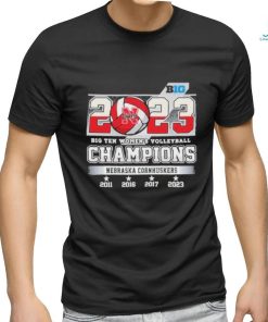 Official 2023 Big Ten Women’s Volleyball Champions Nebraska Cornhuskers T Shirt