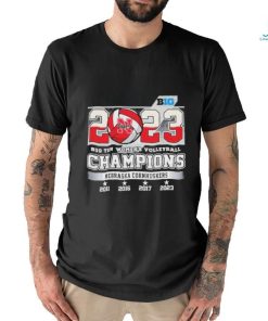 Official 2023 Big Ten Women’s Volleyball Champions Nebraska Cornhuskers T Shirt