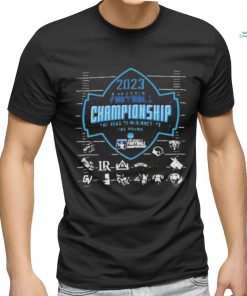 Official 2023 ncaa Division iI Football championship the road to mckinney 2nd round T shirt