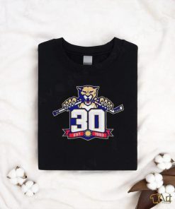 Official 30 Anniversary Florida Panthers Classic T Shirt