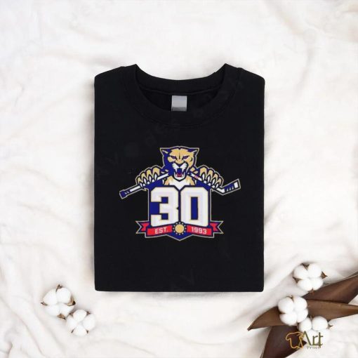 Official 30 Anniversary Florida Panthers Classic T Shirt