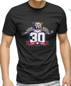 Official 30 Anniversary Florida Panthers Classic T Shirt