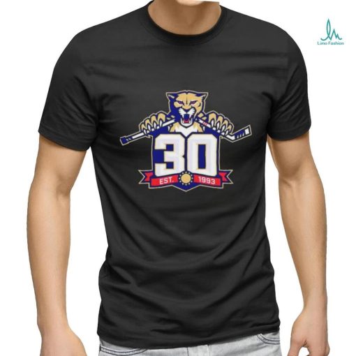 Official 30 Anniversary Florida Panthers Classic T Shirt