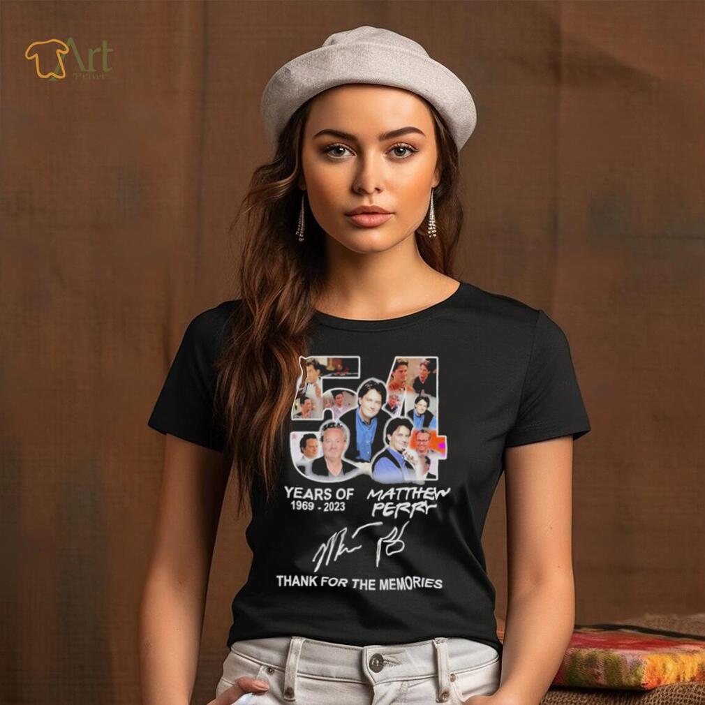 Official 54 Years Of 1969 – 2023 Matthew Perry Thank You For The Memories T Shirt Official 54 Years Of 1969 – 2023 Matthew Perry Thank You For The Memories T Shirt