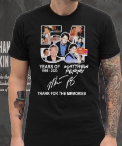 Official 54 Years Of 1969 – 2023 Matthew Perry Thank You For The Memories T Shirt, hoodie, sweater, long sleeve and tank top Official 54 Years Of 1969 – 2023 Matthew Perry Thank You For The Memories T Shirt