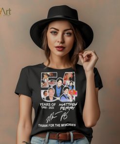 Official 54 Years Of 1969 – 2023 Matthew Perry Thank You For The Memories T Shirt, hoodie, sweater, long sleeve and tank top Official 54 Years Of 1969 – 2023 Matthew Perry Thank You For The Memories T Shirt