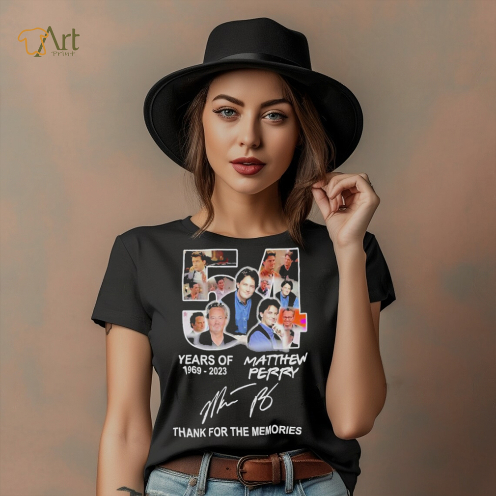 Official 54 Years Of 1969 – 2023 Matthew Perry Thank You For The Memories T Shirt Official 54 Years Of 1969 – 2023 Matthew Perry Thank You For The Memories T Shirt