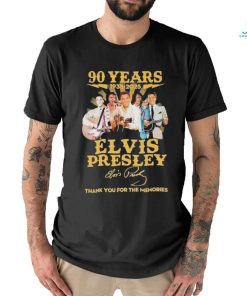 Official 90 Years 1935 – 2025 Elvis Presley Thank You For The Memories T Shirt