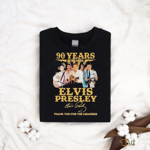 Official 90 Years 1935 – 2025 Elvis Presley Thank You For The Memories T Shirt