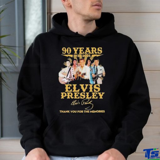 Official 90 Years 1935 – 2025 Elvis Presley Thank You For The Memories T Shirt
