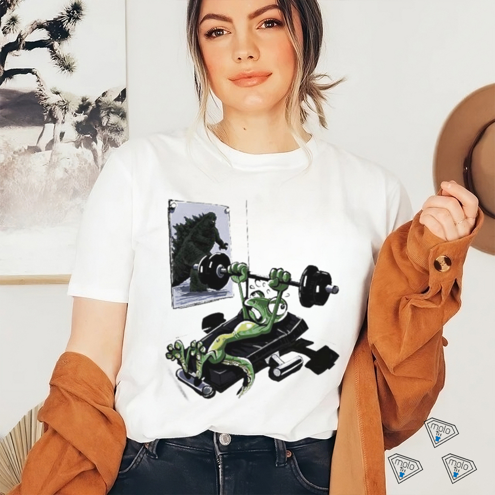 Official A Lizard Working Out To Become The Next Godzilla Training For Kaiju T Shirt Official A Lizard Working Out To Become The Next Godzilla Training For Kaiju T Shirt