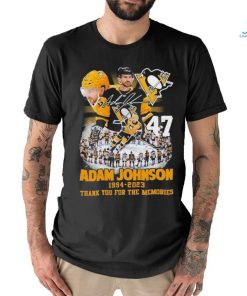Official Adam Johnson 1994 2023 Pittsburgh Penguins Thank You For The Memories T Shirt