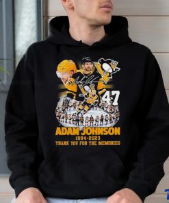 Official Adam Johnson 1994 2023 Pittsburgh Penguins Thank You For The Memories T Shirt