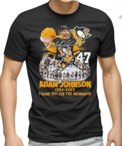 Official Adam Johnson 1994 2023 Pittsburgh Penguins Thank You For The Memories T Shirt