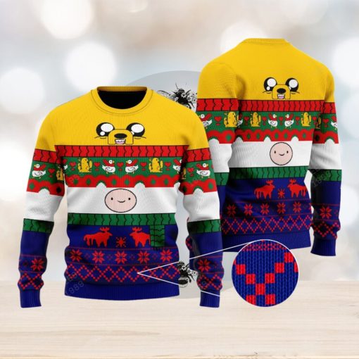 Official Adventure Time Finn and Jake Ugly Christmas 3D Sweater For Men And Women