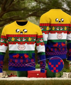 Official Adventure Time Finn and Jake Ugly Christmas 3D Sweater For Men And Women