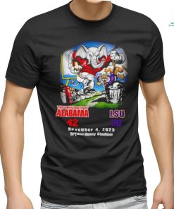 Official Alabama Crimson Tide Wins 42 28 LSU Tigers 2023 Final Score Shirt