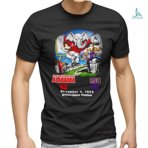 Official Alabama Crimson Tide Wins 42 28 LSU Tigers 2023 Final Score Shirt