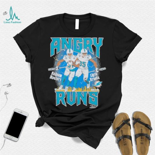 Official Angry Runs Dolphins Mostert And Brooks 2023 NFL Season Shirt