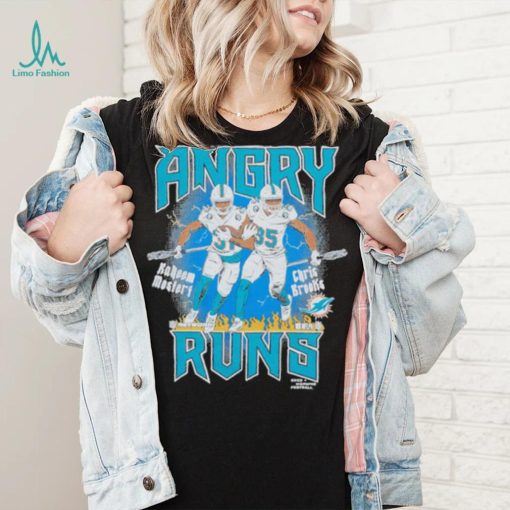 Official Angry Runs Dolphins Mostert And Brooks 2023 NFL Season Shirt