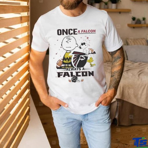 Official Atlanta Falcons And Charlie Brown Once A Falcons Always A Falcons T shirt