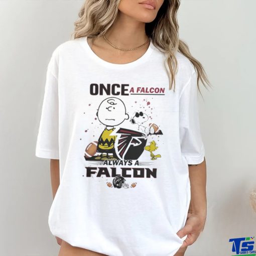 Official Atlanta Falcons And Charlie Brown Once A Falcons Always A Falcons T shirt