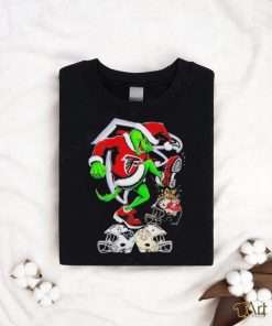 Official Atlanta Falcons Santa Grinch Stomp Nfl Helmets Christmas shirt