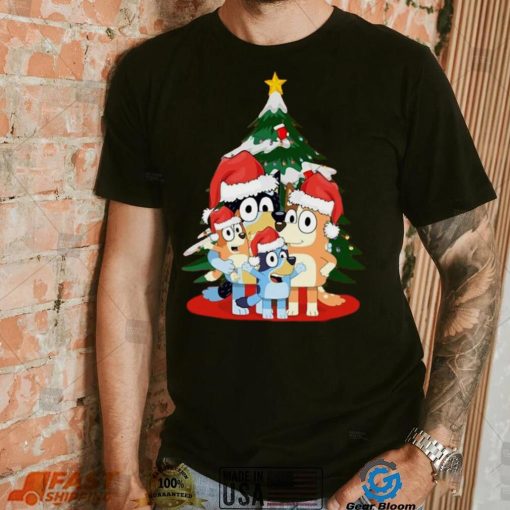 Official Bluey Family Funny Christmas 2023 Unisex T Shirt