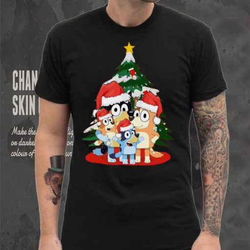 Official Bluey Family Funny Christmas 2023 Unisex T Shirt
