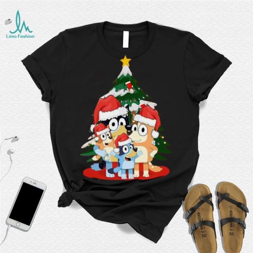 Official Bluey Family Funny Christmas 2023 Unisex T Shirt