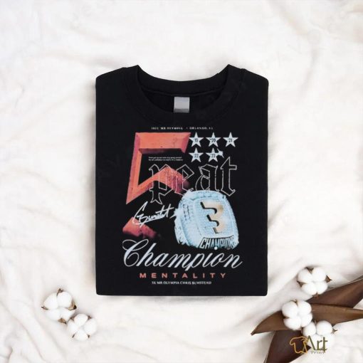 Official Cbum 5 Peat Champion Mentality Shirt