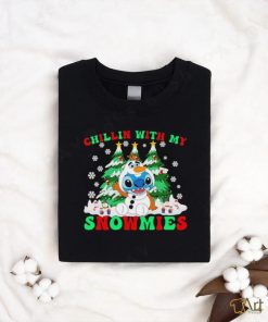 Official Chillin With My Snowman Stitch Christmas Unisex Shirt