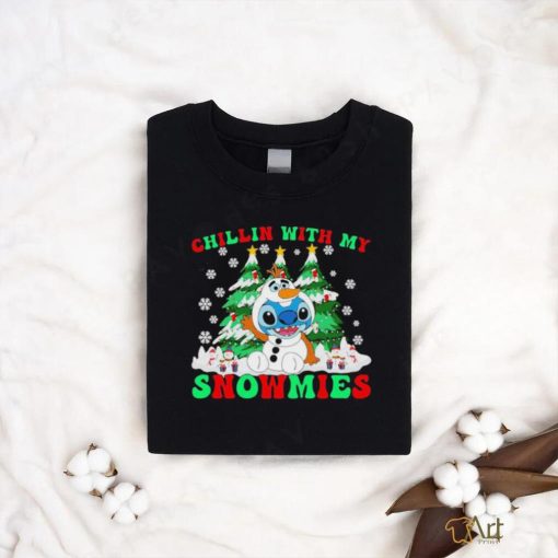 Official Chillin With My Snowman Stitch Christmas Unisex Shirt
