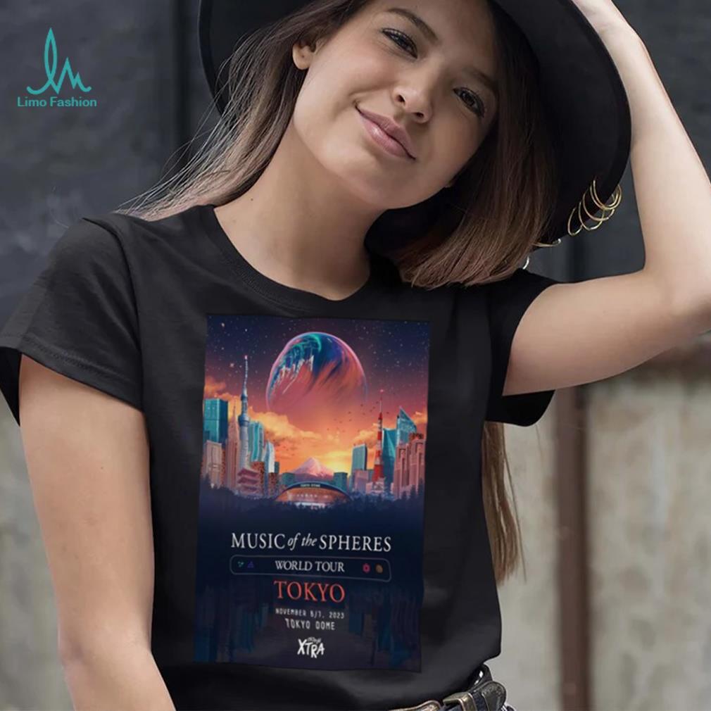 Official Coldplay World Tour 2023 Concer Tour Tokyo Dome, Tokyo, Japan November 6 7 Poster shirt Official Coldplay World Tour 2023 Concer Tour Tokyo Dome, Tokyo, Japan November 6 7 Poster shirt