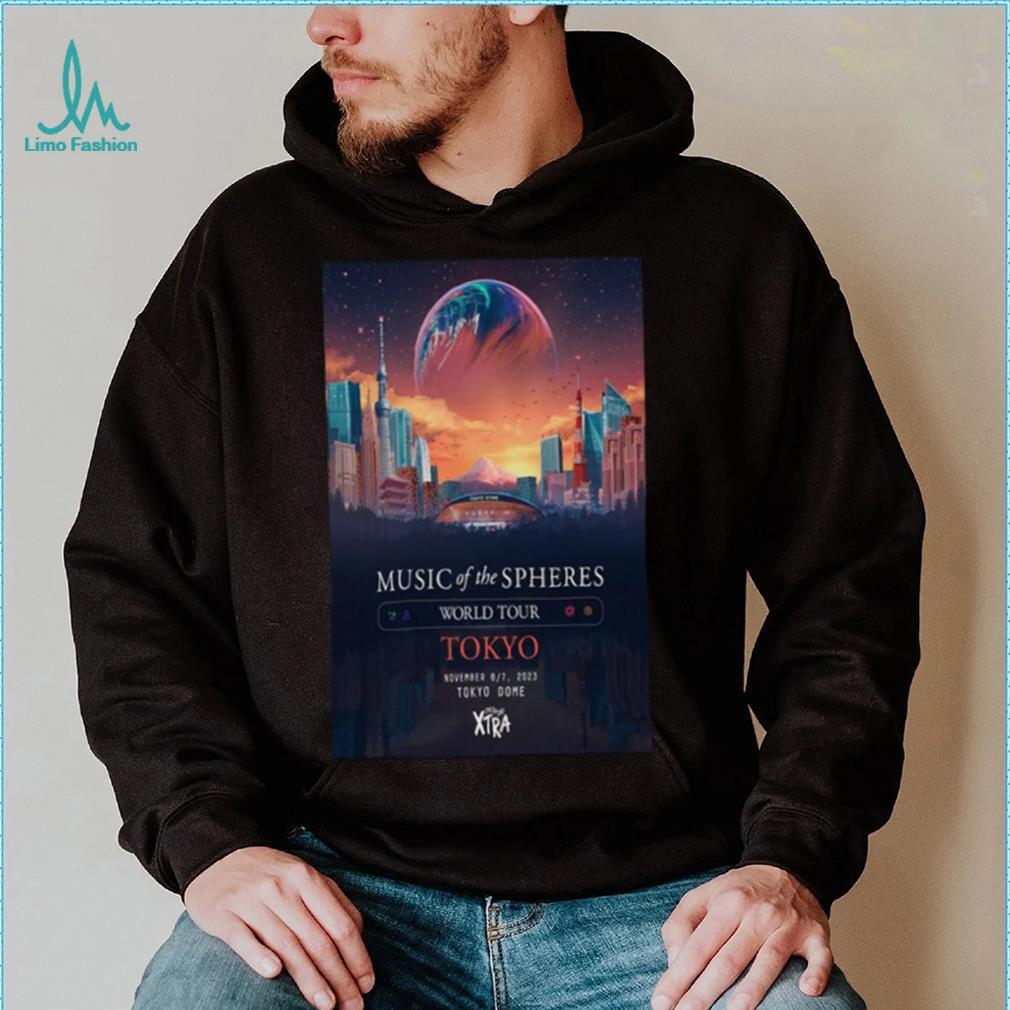 Official Coldplay World Tour 2023 Concer Tour Tokyo Dome, Tokyo, Japan November 6 7 Poster shirt Official Coldplay World Tour 2023 Concer Tour Tokyo Dome, Tokyo, Japan November 6 7 Poster shirt