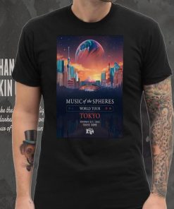 Official Coldplay World Tour 2023 Concer Tour Tokyo Dome, Tokyo, Japan November 6 7 Poster shirt