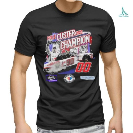 Official Cole Custer Stewart Haas Racing Team 2023 NASCAR Xfinity Series Champion T shirt