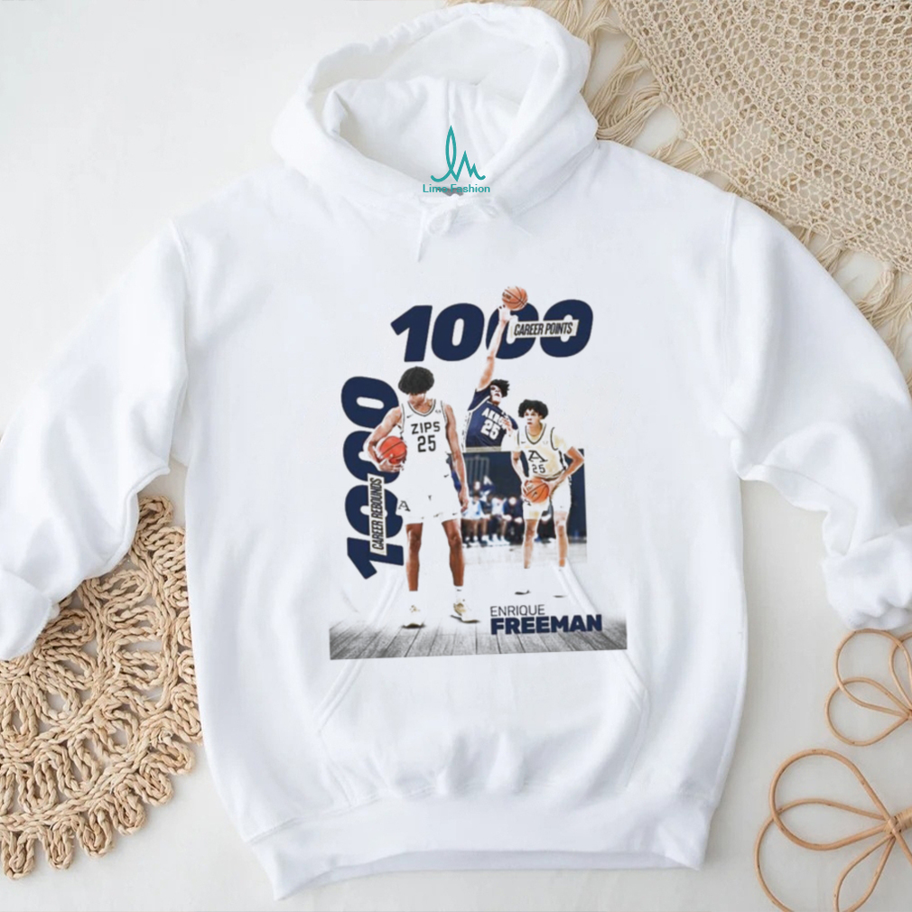 Official Congrats To Enrique Freeman For Recording 1000th Career Rebounds And Points T Shirt Official Congrats To Enrique Freeman For Recording 1000th Career Rebounds And Points T Shirt