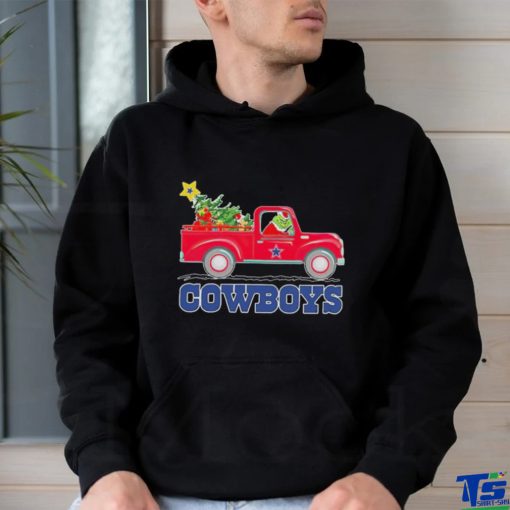 Official Dallas Cowboys Santa Grinch Driving Truck Christmas Shirt