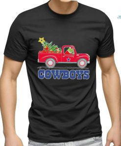 Official Dallas Cowboys Santa Grinch Driving Truck Christmas Shirt