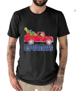 Official Dallas Cowboys Santa Grinch Driving Truck Christmas Shirt