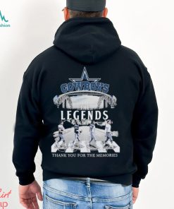 Official Dallas Cowboys The Legend thank You for the memories abbey road signatures shirt