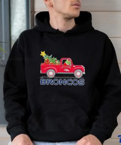 Official Denver Broncos Santa Grinch Driving Truck Christmas Shirt