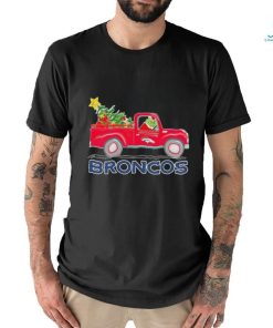 Official Denver Broncos Santa Grinch Driving Truck Christmas Shirt