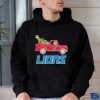 Official Detroit Lions Santa Grinch Driving Truck Christmas Shirt