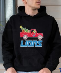 Official Detroit Lions Santa Grinch Driving Truck Christmas Shirt