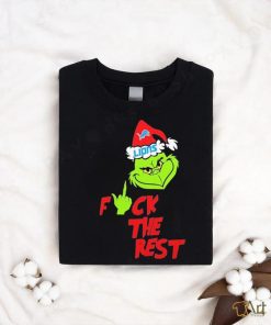 Official Detroit Lions Santa Grinch F The Rest T shirt, hoodie, sweater, long sleeve and tank top Official Detroit Lions Santa Grinch F The Rest T shirt