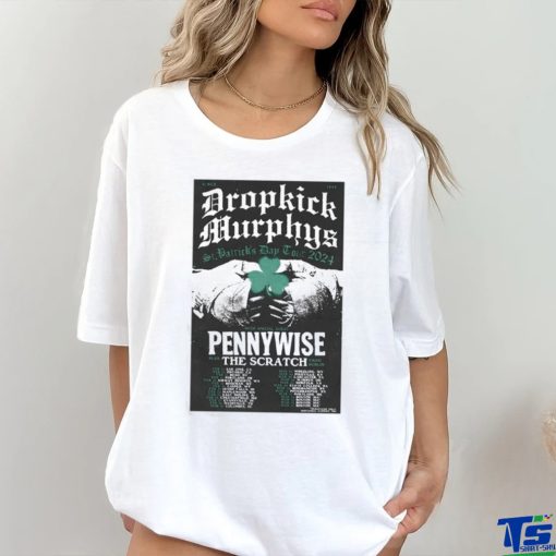 Official Dropkick Murphys 2024 St. Patrick’s Day Tour Poster shirt