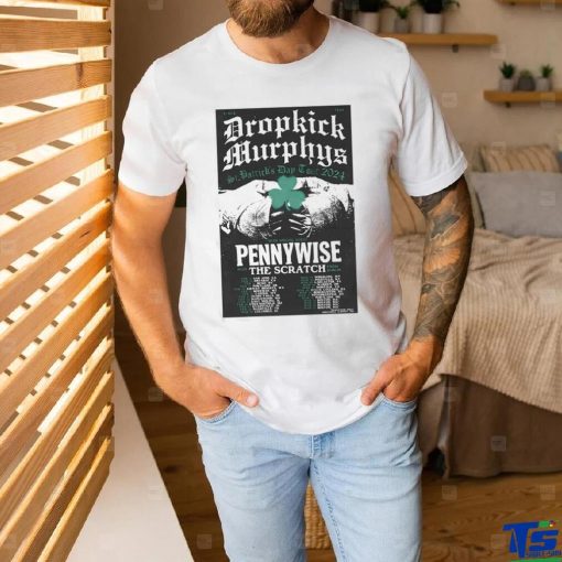 Official Dropkick Murphys 2024 St. Patrick’s Day Tour Poster shirt