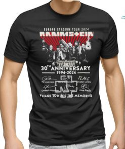 Official Europe Stadium Tour 2024 Rammstein 30th Anniversary 1994 2024 thank You for the memories signatures shirt